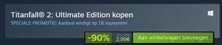Titanfall 2: Ultimate Edition voor €2,99 bij Steam