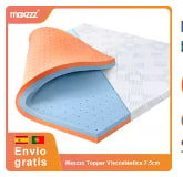 Viscoelástica Cubrecolchón 90x190x7,5cm por 60,01€