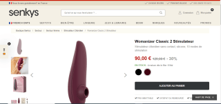 Stimulateur Clitoridien Womanizer Classic 2 à 90€