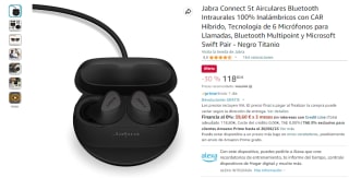 Auriculares Jabra Connect 5t Bluetooth Intraurales Inalámbricos con CAR Híbrido por 118€