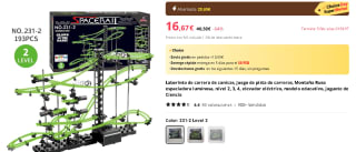 Pista de carrera de canicas luminosa, elevador eléctrico por 16,67€
