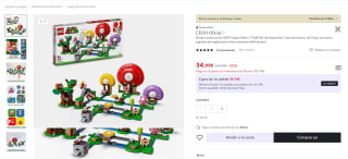 Kit de construcción LEGO Super Mario 71368 Set de Expansión por 34,99€ (22,99€ usuario nuevo)