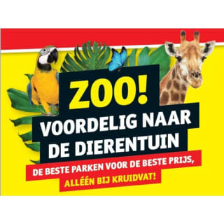 Kruidvat dierentuin voucher voor €17,50 (o.a. Blijdorp)