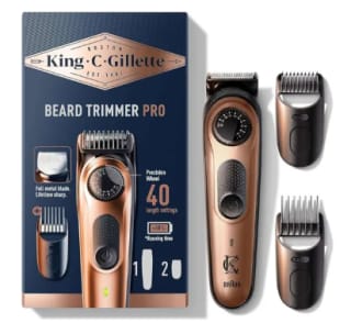 TONDEUSE HOMME A BARBE ELECTRIQUE KING C.GILLETTE PRO - 40 REGLAGES à 39,48€