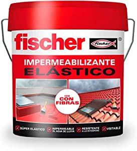 Pintura impermeabilizante fischer - rojo con fibras cubo 20kg por 33.26€