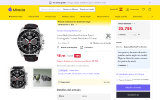 Reloj Lorus RT359GX9 por 35,78€