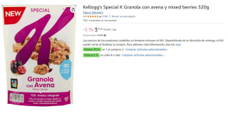 4 Paquetes de Kellogg's Special K Granola con avena y mixed berries 320g por 7.31€