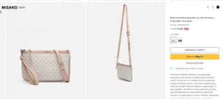 Bolso bandolera pequeño con asa de mano y estampado monogram por tan sólo 9€