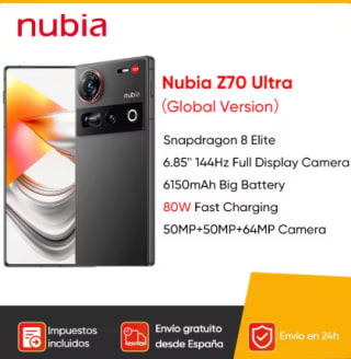 Nubia Z70 Ultra Smartphone 5G 6.85 '' voor €620,37 bij Aliexpress