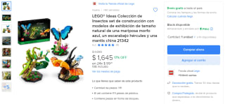 LEGO Ideas Colección de Insectos Set por $1,645 en Mercado Libre