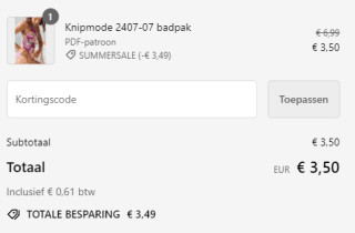 50% korting op alle pdf-patronen van Knipmode & KNIPkids