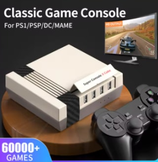Kinbrick-consola Super X Cube Retro con 60000 juegos para PS1/PSP/DC/MAME/Arcade por 29,68€