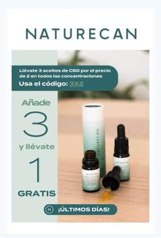 3×2 en Aceites CBD.