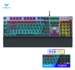 Teclado mecánico para gaming de 108 teclas por 30€
