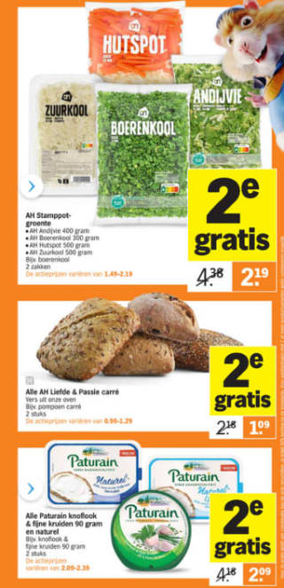 Vanaf maandag weer hamsteren bij AH!