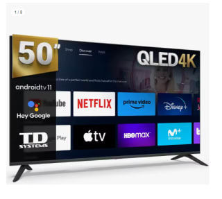 Televisor TD Systems PRIME50C19GLQ 50" QLED UltraHD 4K HDR10 por 236.99€ (Cuenta Nueva 224.99€)