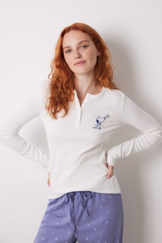 Pijama Women'secret largo algodón Snoopy por solo 8,99€