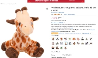 Wild Republic - Hug'ems, peluche jirafa, 18 cm (16241) por 8,99€ (-15% con lista nacimiento)