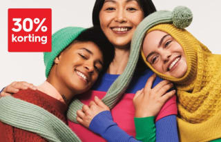 30% korting op gebreide truien, vesten en spencers voor dames en heren bij HEMA