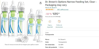 Set de Biberones anticolicos Dr. Brown's por $695
