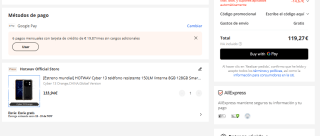 HOTWAV Cyber 13 Teléfono Resistente, Android 14, 6.6" HD+, Linterna 150LM, 10800mAh, 64MP, 16GB RAM Expandible por 119,27€