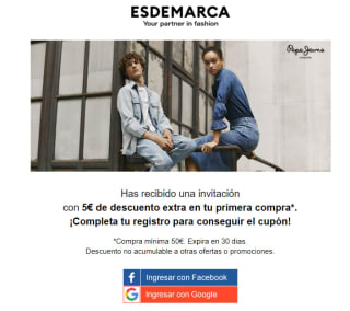 Descuento de 5€ en tu compra en Esdemarca