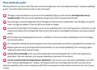 2e opleiding gratis of gratis tablet bij opleiding bij NHA