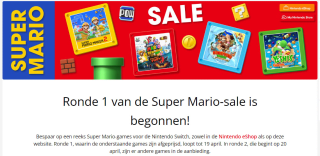 Super Mario Sale in de Nintendo Shop