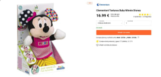 Peluche marca Clementoni Texturas Baby Minnie Disney por 16,99€