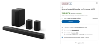 Barra de Sonido LG Soundbar 5.1 S60TR por $3,886 | Sam's Club