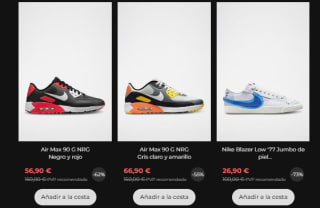 Rebajas Nike ropa y calzado al 75% descuento grandes ofertas