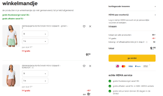 1+1 gratis op dames nachtmode bij HEMA