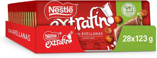 Pack 28 tabletas Nestle Extrafino con Leche y Avellanas 123 g por 23,80€
