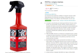 Motul Limpia Llantas 500ml por 6,24€