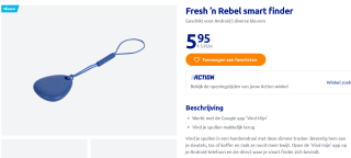Fresh 'n Rebel smart finder in diverse kleuren voor €5,95 bij de Action