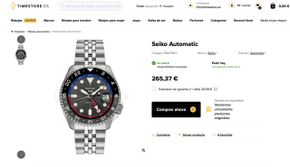 Reloj Seiko 5 Sports GMT por solo 265,37€