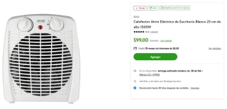 Calefactor Atvio Eléctrico $99 | Descuento Bodega Aurrera