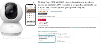 TP-Link Tapo C210 WiFi 2K bewakingscamera voor binnen voor €24,50 bij Amazon