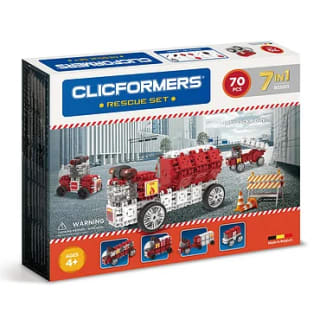 Clicformers Brandweer Set, 7-in-1, 70dlg voor €15 bij Lobbes