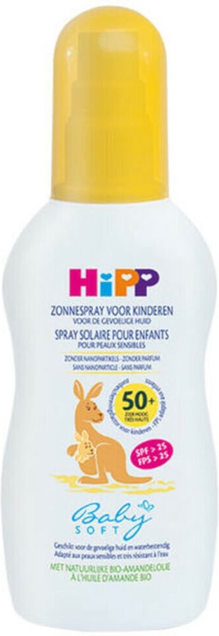 Hipp Zonnespray SPF 50+ 150 ml voor €3,42 bij Drogist.nl