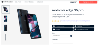 Motorola Edge 30 Pro 256GB por $6,799
