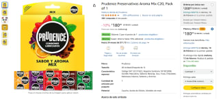 2x1 en Preservativos Prudence Aroma Mix en Amazon