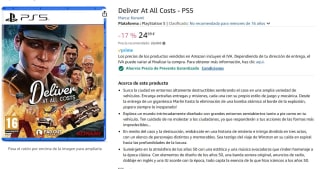 Juego Deliver At All Costs PS5 por 24,99€ (Preventa)