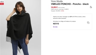 Poncho para Mujer Vero Moda VMKLEO por 11.61€