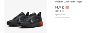 Zapatillas de Hombre Nike Lunar Roam por 49.99€