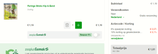 Zooplus kortingscode voor 10% korting op geselecteerde graanvrije merken