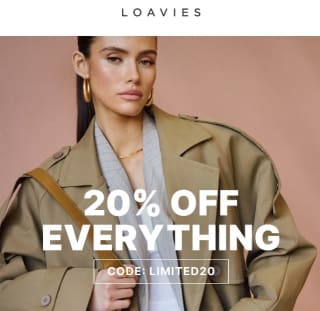 20% korting op alles (ook sale!) bij Loavies