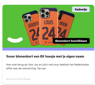 Gratis EK telefoonhoesje