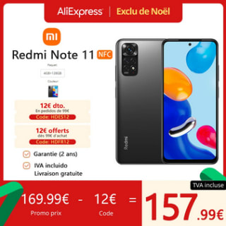 Xiaomi Redmi Note 11 4GB 128GB a solo 158€