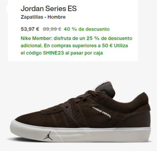Zapatillas casual para hombre Nike Jordan Series ES por 40.47€